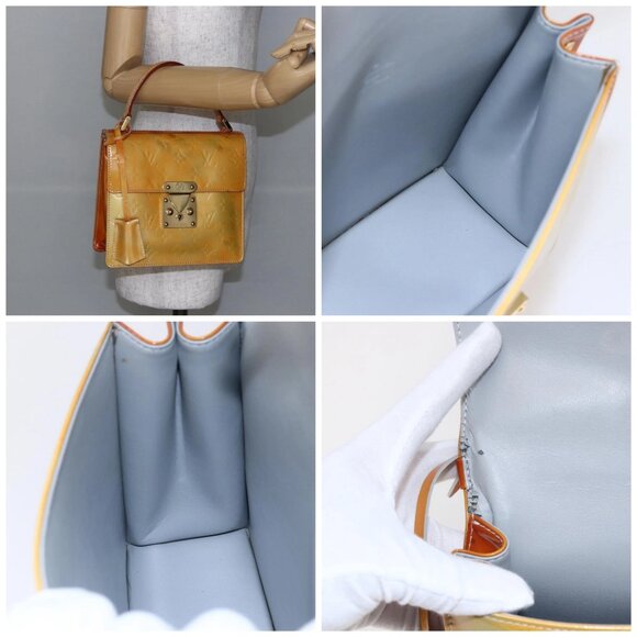 LOUIS VUITTON Monogram Vernis Spring Street Hand Bag Gris - Picture 14 of 14